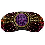 Hot Radiant Fractal Celtic Knot Sleeping Mask Front