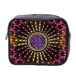 Hot Radiant Fractal Celtic Knot Mini Toiletries Bag (Two Sides) Front