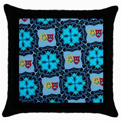 Drama Black Throw Pillow Case