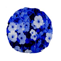 Blue Flowers 15  Premium Round Cushion 