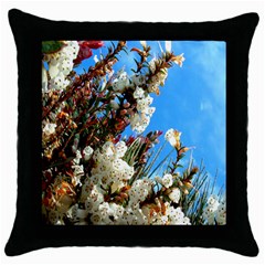 Australia Flowers Black Throw Pillow Case