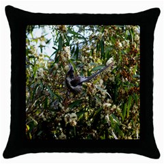 Australia Bird Black Throw Pillow Case