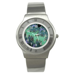 Celtic Symbolic Fractal Stainless Steel Watch (slim) by UROCKtheWorldDesign