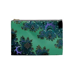 Celtic Symbolic Fractal Cosmetic Bag (medium) by UROCKtheWorldDesign