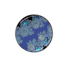 Blue Metallic Celtic Fractal Golf Ball Marker 4 Pack (for Hat Clip)