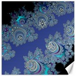 Blue Metallic Celtic Fractal Canvas 16  x 16  (Unframed) 15.2 x15.41  Canvas - 1