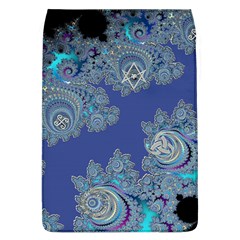 Blue Metallic Celtic Fractal Removable Flap Cover (large)