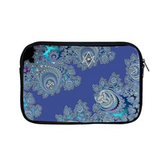 Blue Metallic Celtic Fractal Apple Ipad Mini Zippered Sleeve