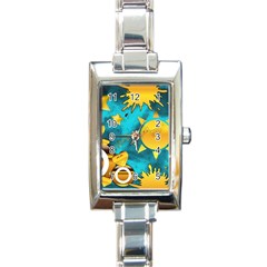 Musical Peace Rectangular Italian Charm Watch by StuffOrSomething