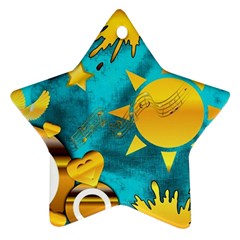 Musical Peace Star Ornament by StuffOrSomething