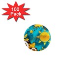 Musical Peace 1  Mini Button Magnet (100 pack) Front