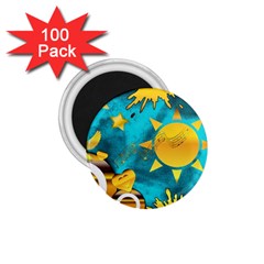 Musical Peace 1 75  Button Magnet (100 Pack)