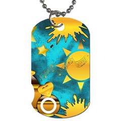 Musical Peace Dog Tag (two-sided)  by StuffOrSomething