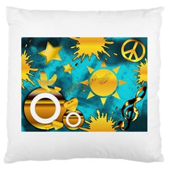 Musical Peace Large Cushion Case (single Sided)  by StuffOrSomething