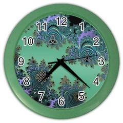 Celtic Symbolic Fractal Wall Clock (color) by UROCKtheWorldDesign