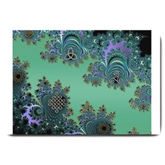 Celtic Symbolic Fractal Large Door Mat by UROCKtheWorldDesign