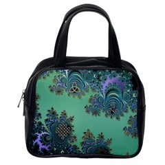 Celtic Symbolic Fractal Classic Handbag (one Side) by UROCKtheWorldDesign