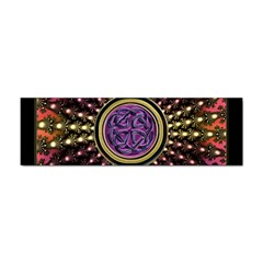 Hot Lavender Celtic Fractal Framed Mandala Bumper Sticker