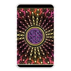 Hot Lavender Celtic Fractal Framed Mandala Memory Card Reader (rectangular)