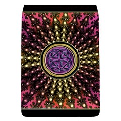 Hot Lavender Celtic Fractal Framed Mandala Removable Flap Cover (large) by UROCKtheWorldDesign