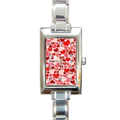  Pretty Hearts  Rectangular Italian Charm Watch by Colorfulart23