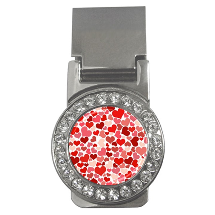  Pretty Hearts  Money Clip (CZ)