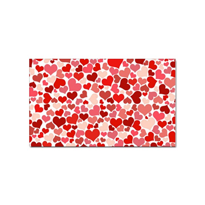  Pretty Hearts  Sticker (Rectangle)