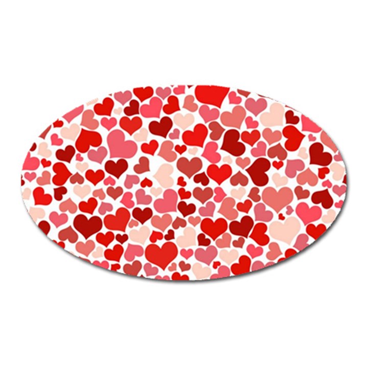  Pretty Hearts  Magnet (Oval)