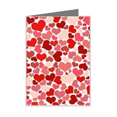  Pretty Hearts  Mini Greeting Card