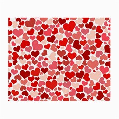  Pretty Hearts  Glasses Cloth (small) by Colorfulart23