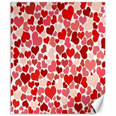  Pretty Hearts  Canvas 20  X 24  (unframed)