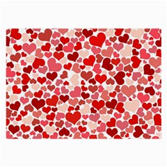  Pretty Hearts  Glasses Cloth (large, Two Sided)