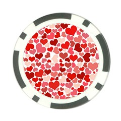  Pretty Hearts  Poker Chip