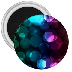 Deep Bubble Art 3  Button Magnet