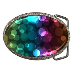 Deep Bubble Art Belt Buckle (oval) by Colorfulart23