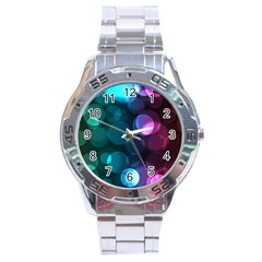 Deep Bubble Art Stainless Steel Watch by Colorfulart23