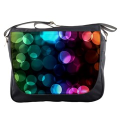 Deep Bubble Art Messenger Bag by Colorfulart23