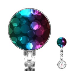 Deep Bubble Art Stainless Steel Nurses Watch by Colorfulart23