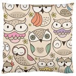 Owl pattern Large Cushion Case (Two Sided)  Back