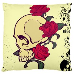 Death Skeleton Large Cushion Case (single Sided) 