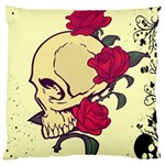 Death Skeleton Large Cushion Case (Two Sided)  Front