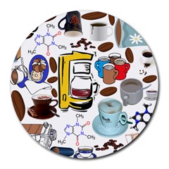 Just Bring Me Coffee 8  Mouse Pad (round) by StuffOrSomething