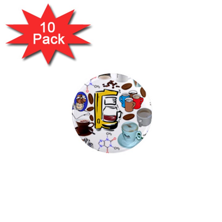 Just Bring Me Coffee 1  Mini Button Magnet (10 pack)