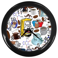 Just Bring Me Coffee Wall Clock (black) by StuffOrSomething