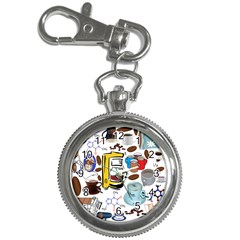 Just Bring Me Coffee Key Chain Watch