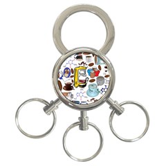 Just Bring Me Coffee 3-ring Key Chain by StuffOrSomething