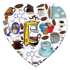 Just Bring Me Coffee Jigsaw Puzzle (heart) by StuffOrSomething