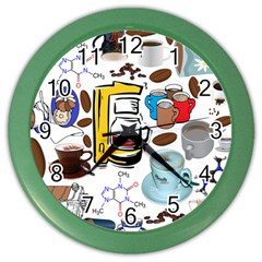 Just Bring Me Coffee Wall Clock (color)