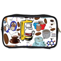 Just Bring Me Coffee Travel Toiletry Bag (one Side) by StuffOrSomething