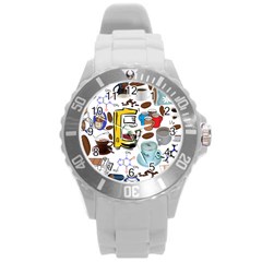 Just Bring Me Coffee Plastic Sport Watch (large)